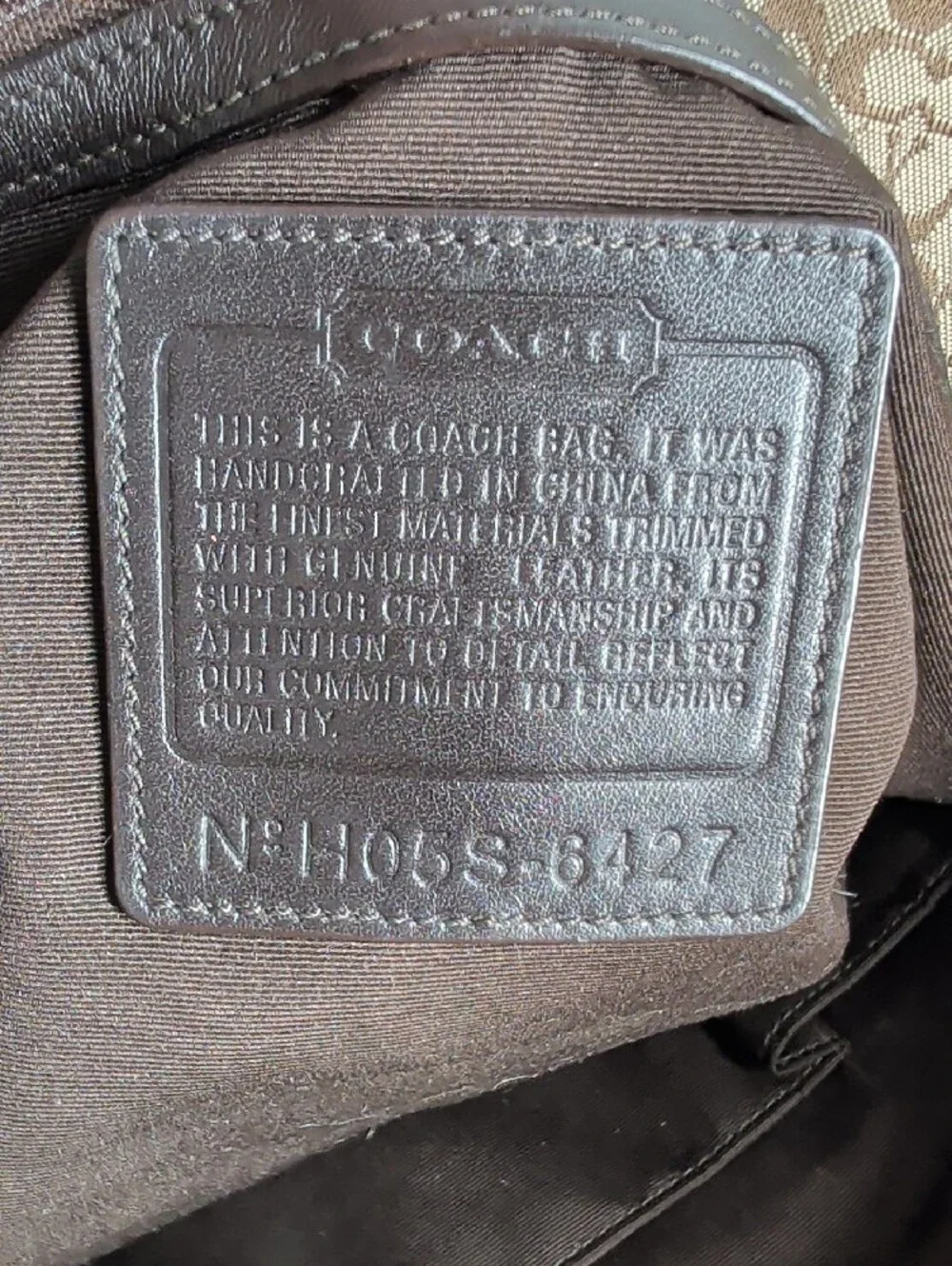Coach Brown Soho Signature Buckle Tote Style 6427